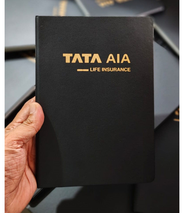 Personalized Black Diary with Custom Nam...