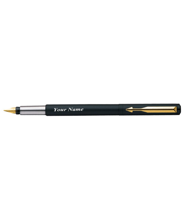 PARKER VECTOR MATTE BLACK FOUNTAIN PEN WITH GOLD TRIM