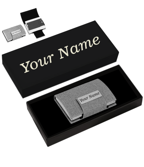 Personalized Business Card Holder with C...