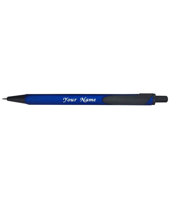 A KlowAge Engraved Your Name on Pen Personalized Pen Saint Triangle Navy Blue Ball Pen with Gift Bag Customized For Men and Women | Teachers | Weddings | Corporate | Employee Gifting
