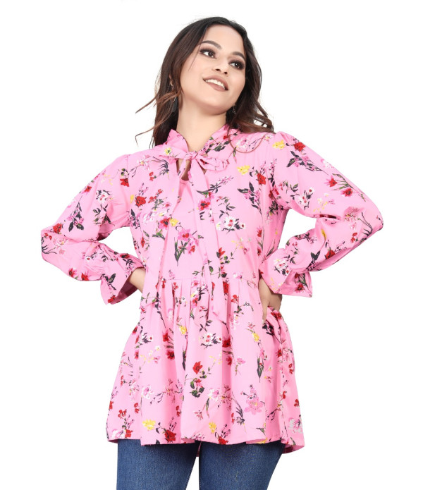 WOMEN'S Trendy Latest women Pink flowers...