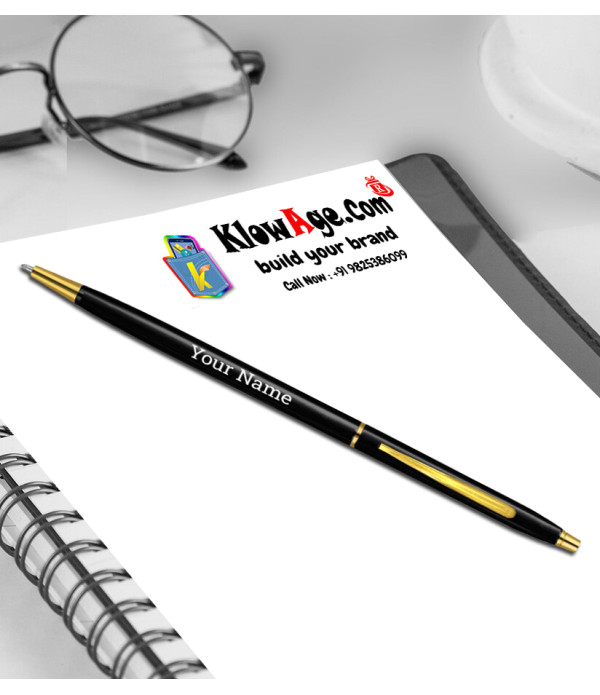 A Personalized Slim Metal Ballpoint Pen,...
