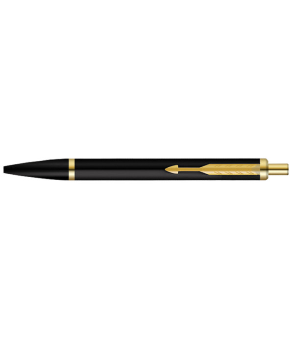 Parker Latitude Matte Black Gold Trim Ball Pen | Blue Ink | Black Body Color | Sleek and Streamlined Design with a Refined Finish Parker Latitude Matte Black Gold Trim Ball Pen | Blue Ink | Black Body Color | Sleek and Streamlined Design with a Refined Finish