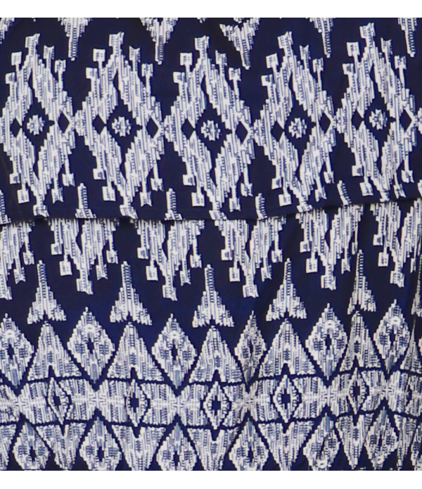 WOMEN'S Blue Ruffle Top 