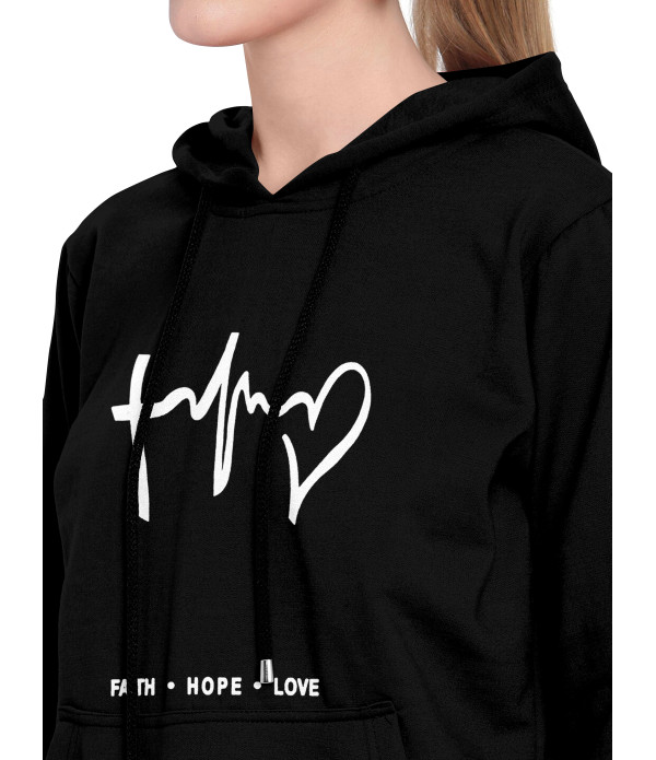WOMEN'S Trendy Latest Girl's Black Hoodies T-shirt design top under 500