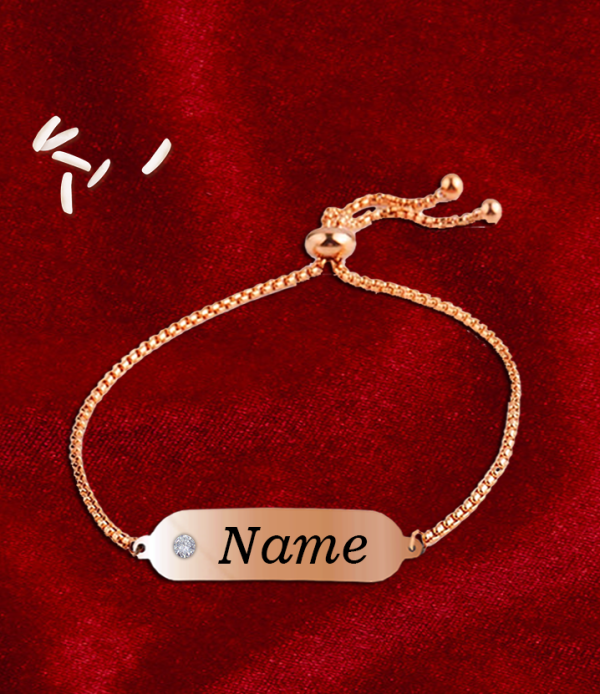 Personalized Bhabhi Rakhi Bracelet with ...