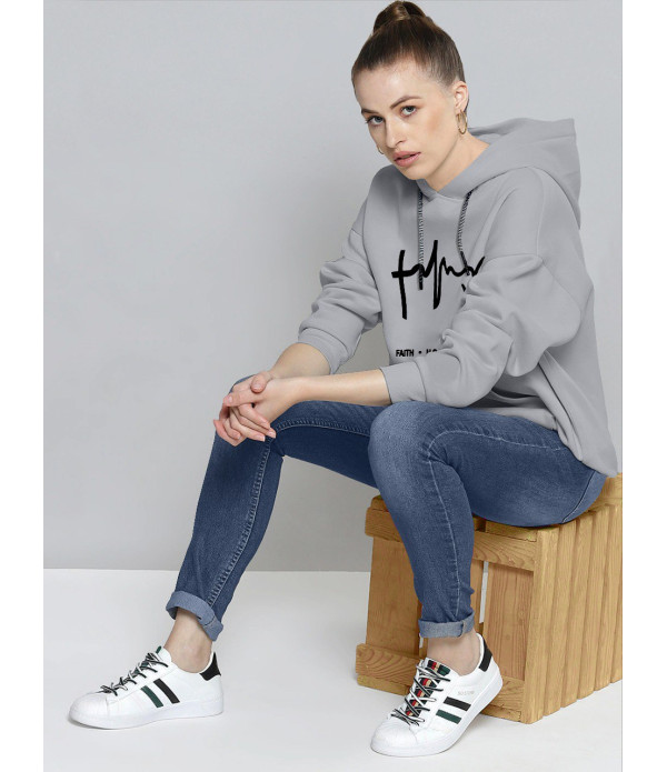 WOMEN'S Trendy Latest Girl's Grey Hoodies T-shirt design top under 500