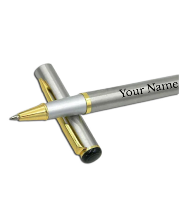 A Personalized Metal Pen with Custom Name/Logo Engraving, Silver and Gold Customized For Men And Women | Doctor Birthday| Weddings | Corporate gift| Employee Gifting