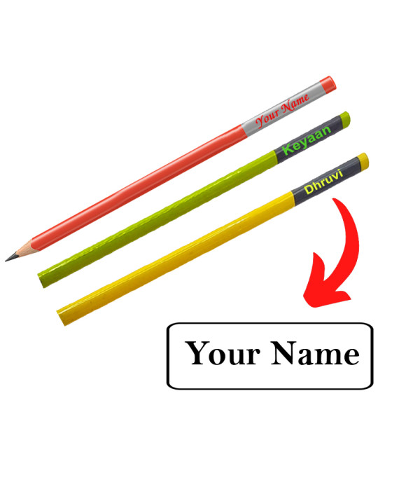 B 20 Pics Name on Pencil DOMS Y1+ Super Dark Triangle Pencil 