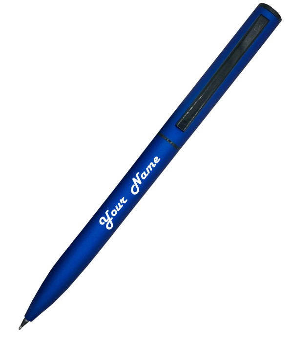Best Professional Business Card Holder and Pen Gift Set, Blue and Black, Metal Construction with Personalized Name Display, Executive Desktop Set| 1 Pen + 1 Card Holder| Ink Color - Blue | Perfect For Employees | Unique Gifts For Entrepreneurs