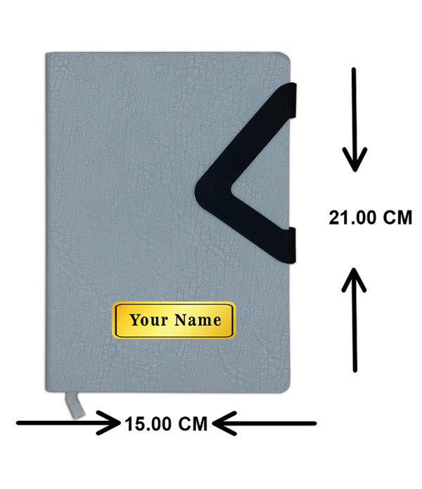 Personalized Magnet lock Diary With Name on Diary | Best Gift For Men & Women | Corporate Gift Set | Useful Gift Set For Personal & Office Use |Customized Diary