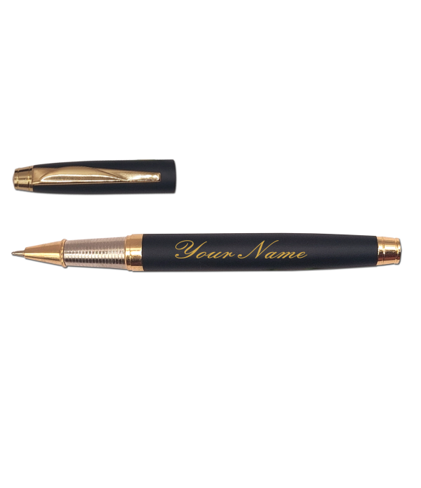 A Personalized Executive Pen with Custom Name / Logo Engraving, Black and Gold, Gold  Customized For Men And Women | Doctor Birthday| Weddings | Corporate gift| Employee Gifting