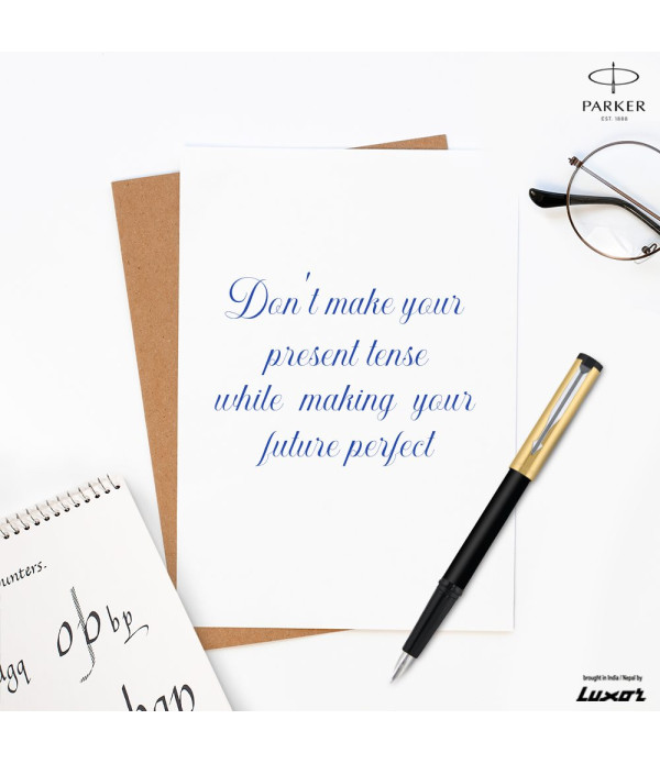 PARKER GOLD BETA PREMIUM FOUNTAIN PEN WITH GOLD TRIM