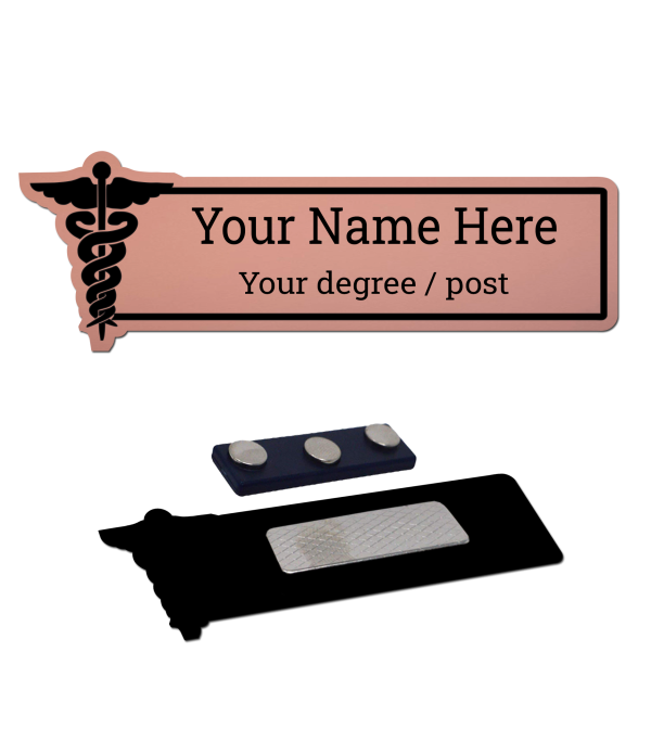 Best Customised Acrylic Doctor Advocate or Dental Logo Name Badge, Personalised Name and Degree Name Tag Badges–Personalized Identification