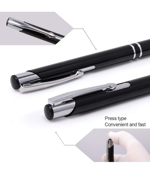 A Personalized Black Metal Ballpoint Pen with Custom Name/Logo Engraving, Gold  Customized For Men And Women | Doctor Birthday| Weddings | Corporate gift| Employee Gifting