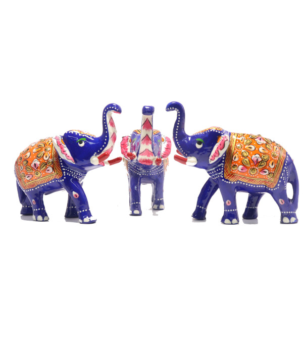 MARBEL ELEPHANT  WITH PAINTING ( L 10.00...