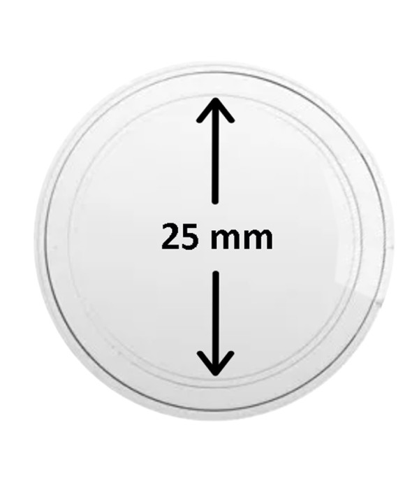 Pieces Plastic Coin Capsule Holders Display Case Box Old Coins (25 mm - 5 GM) 