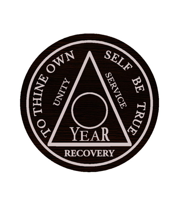  Customised Recovery Wooden Coin, Year N...