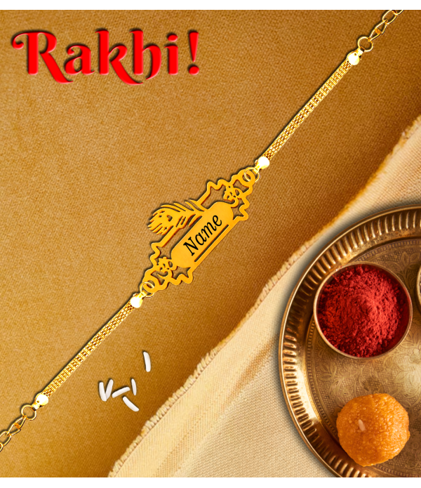 Personalised Name on more pankh Rakhi ( ...