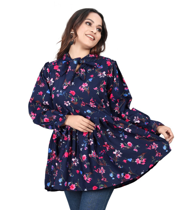 WOMEN'S Trendy Latest women Dark Blue fl...