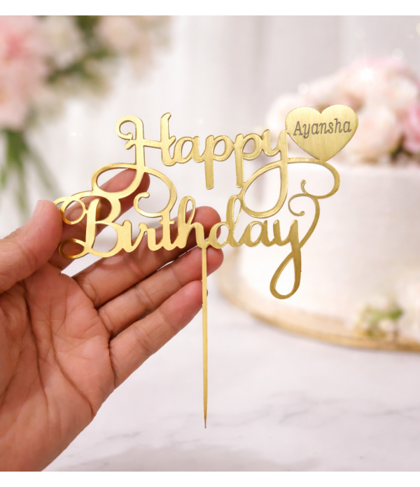 Customized Birthday Cake Tag Cake Topper...